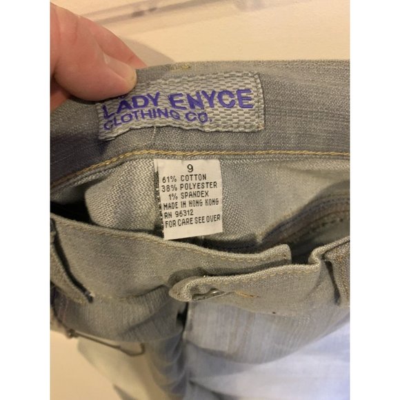 Lady Enyce NWT Light Wash Capri Women’s SZ 32x23 Vintage 90s Denim Jeans - Picture 3 of 5